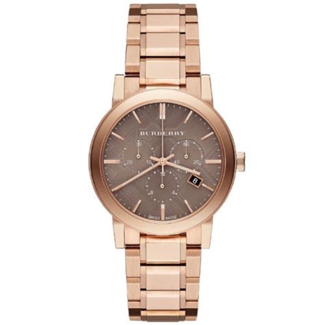 burberry bu9754 the city rose gold-tone unisex watch|Burberry The City Rose Gold.